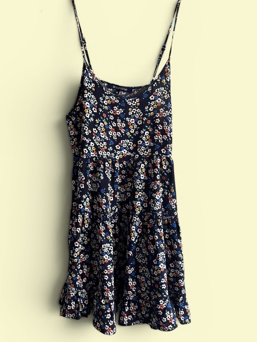 Ocean Drive Tiered Floral Mini Sundress Size Medium